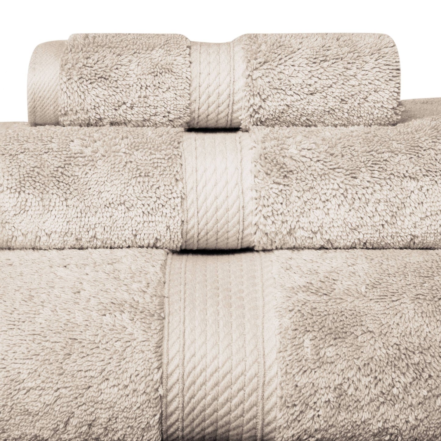 Superior Egyptian Cotton Pile Heavyweight 3-Piece Towel Set