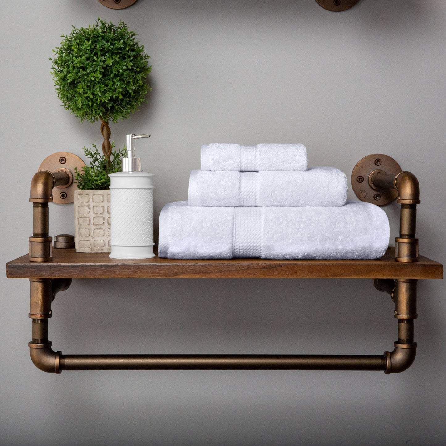 Superior Egyptian Cotton Pile Heavyweight 3-Piece Towel Set