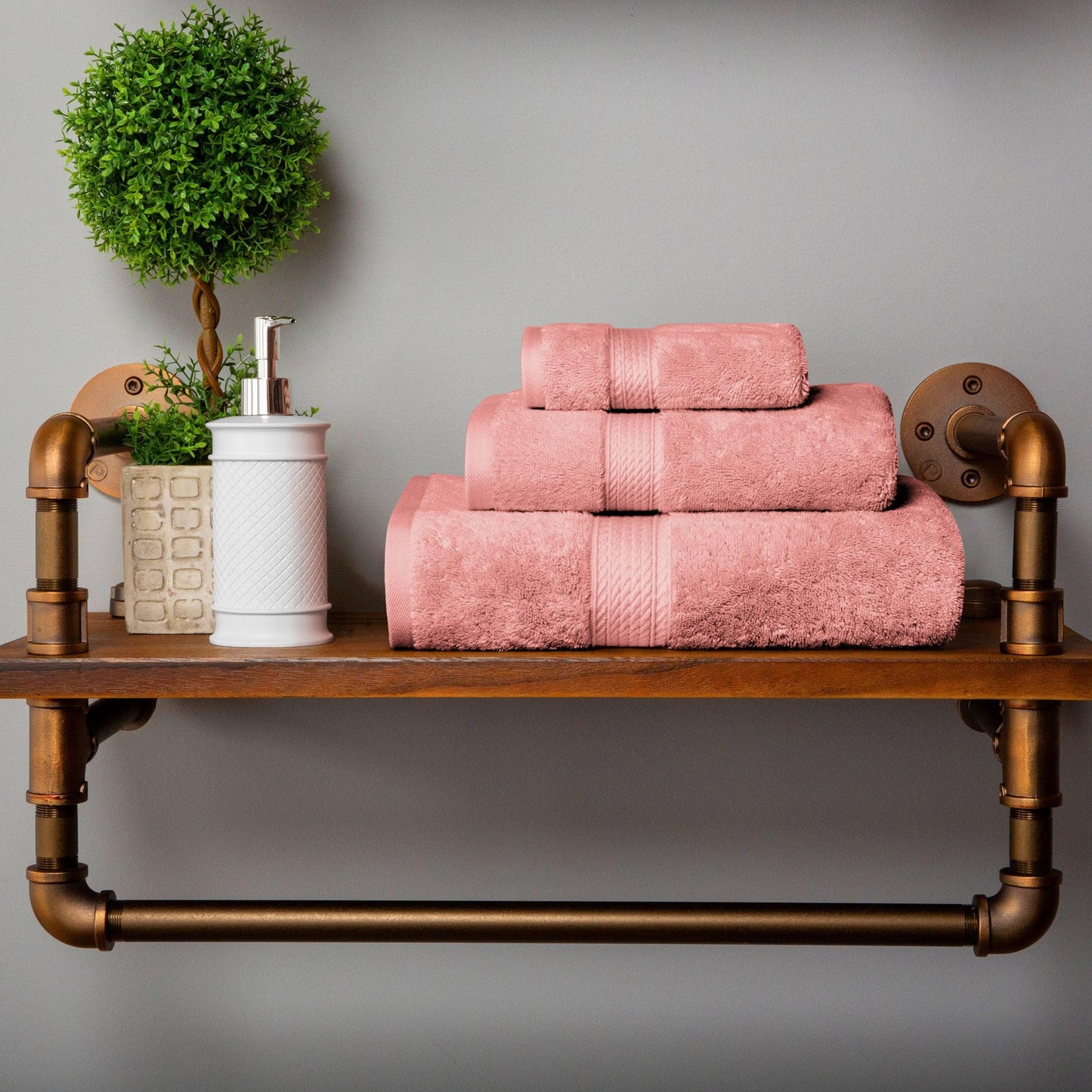 Superior Egyptian Cotton Pile Heavyweight 3-Piece Towel Set