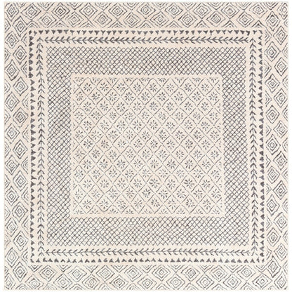 Livabliss Tiffany Grey Bohemian Border Area Rug