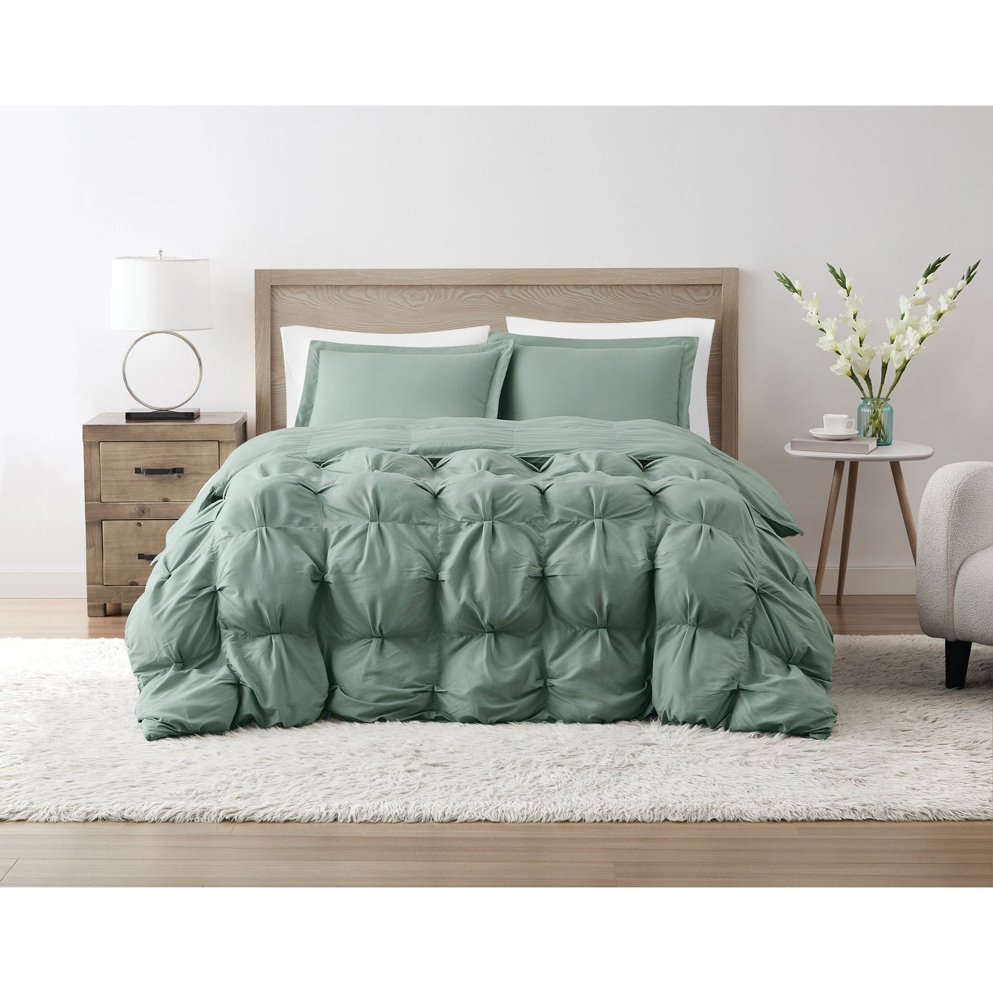 Truly Soft Oversized Puffer 3 Piece Comforter Set