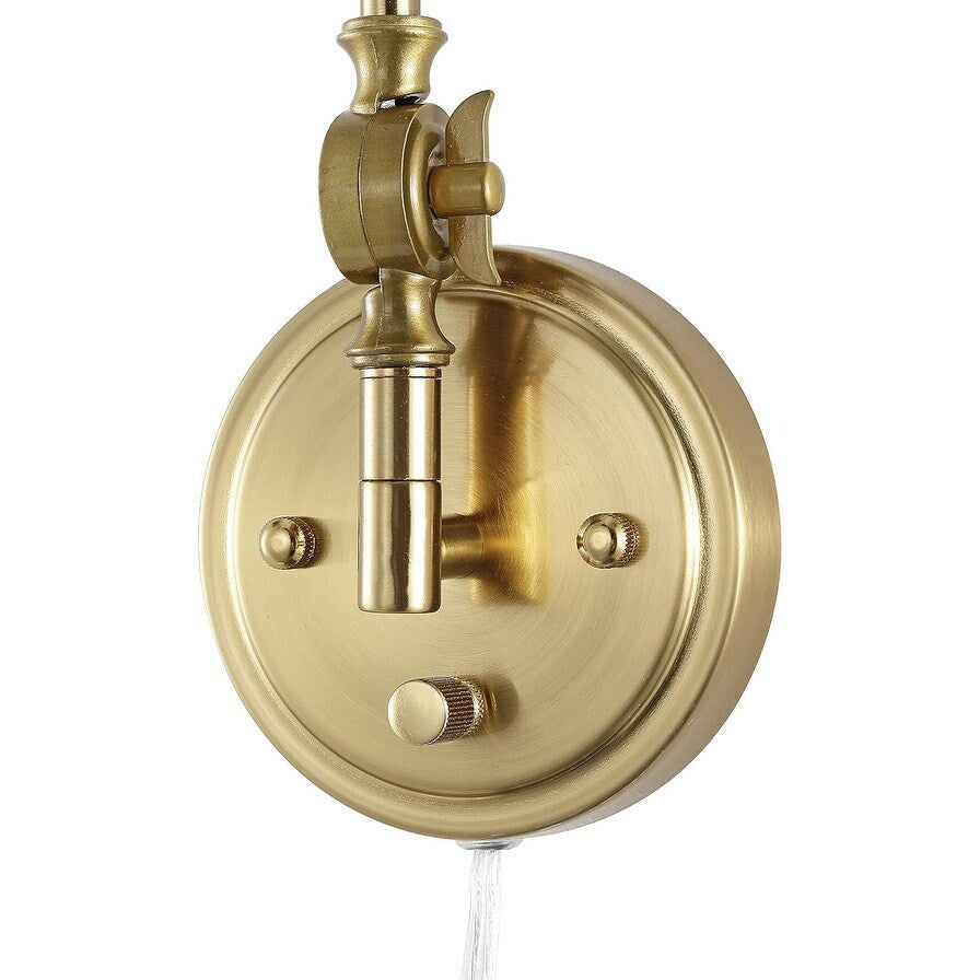 WINGBO Industrial Swing Arm Wall Sconce with Metal Shade,2-Pack...