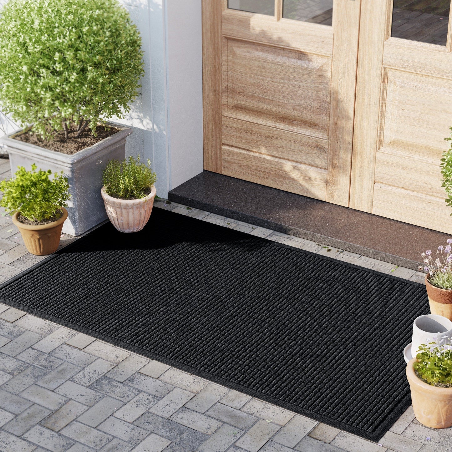 WaterHog Squares Indoor Outdoor Door Mat