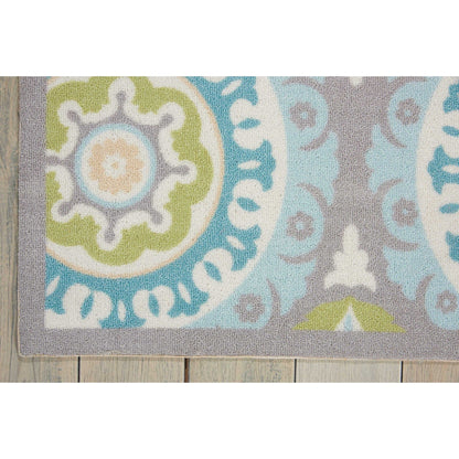 Waverly Sun N' Shade Indoor Outdoor Boho Medallion Area Rug