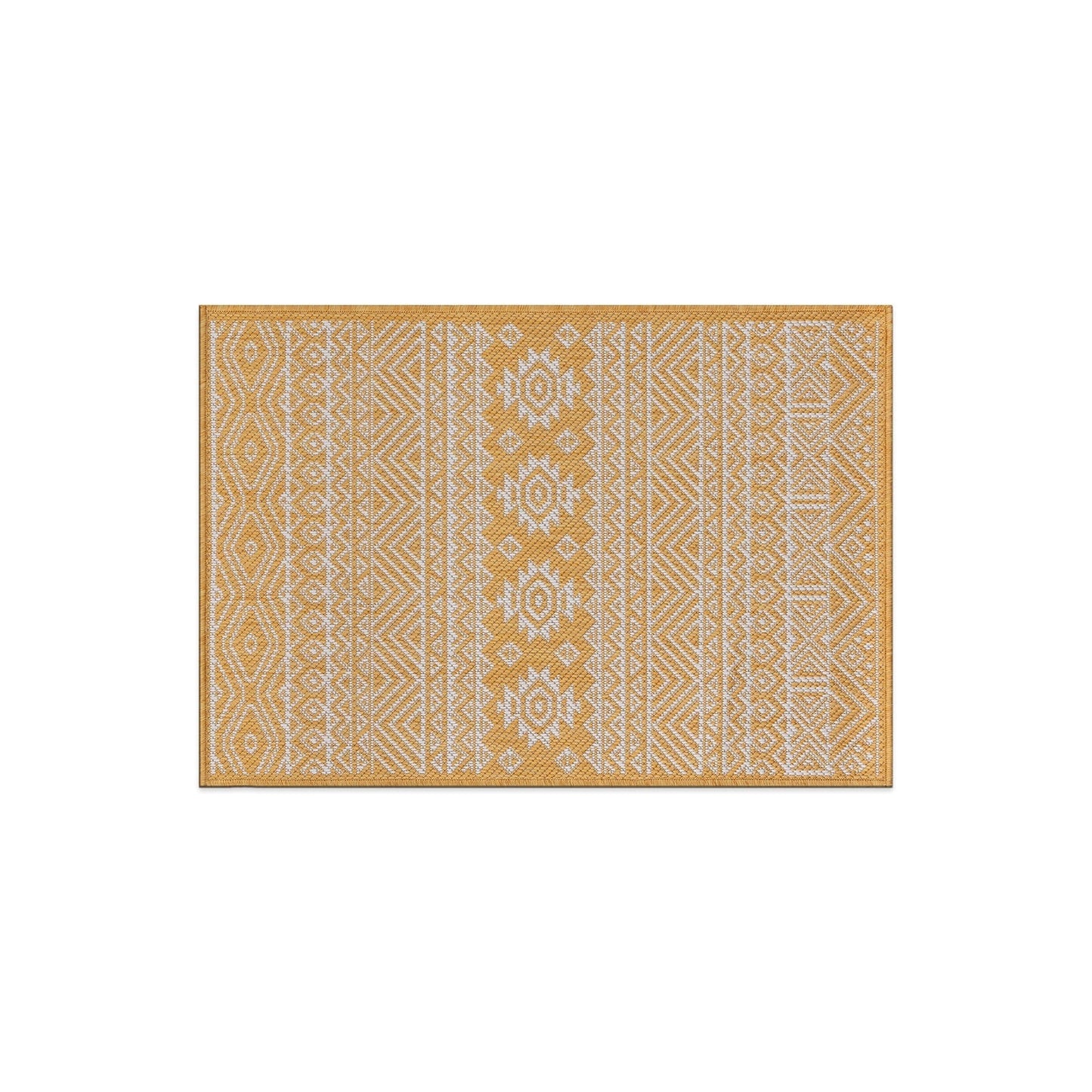 World Rug Gallery Distressed Geometric Bohemian Textured Flat Weave Indoor/Outdoor Area Rug