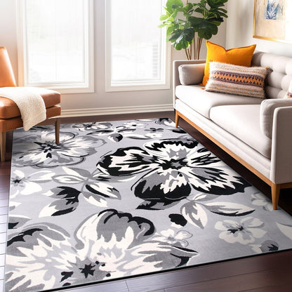World Rug Gallery Modern Floral Design Area Rug