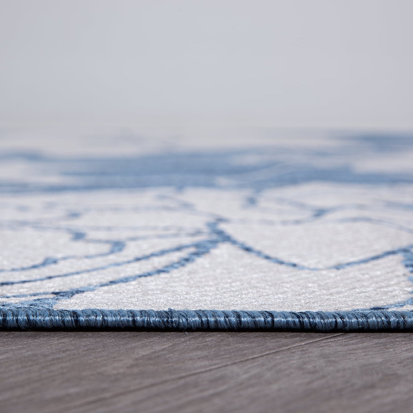 World Rug Gallery Modern Floral Flowers Textured Flat Weave Indoor/Outdoor Area Rug