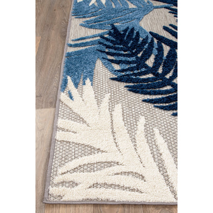 World Rug Gallery Tropical Floral Modern Indoor/Outdoor Area Rug
