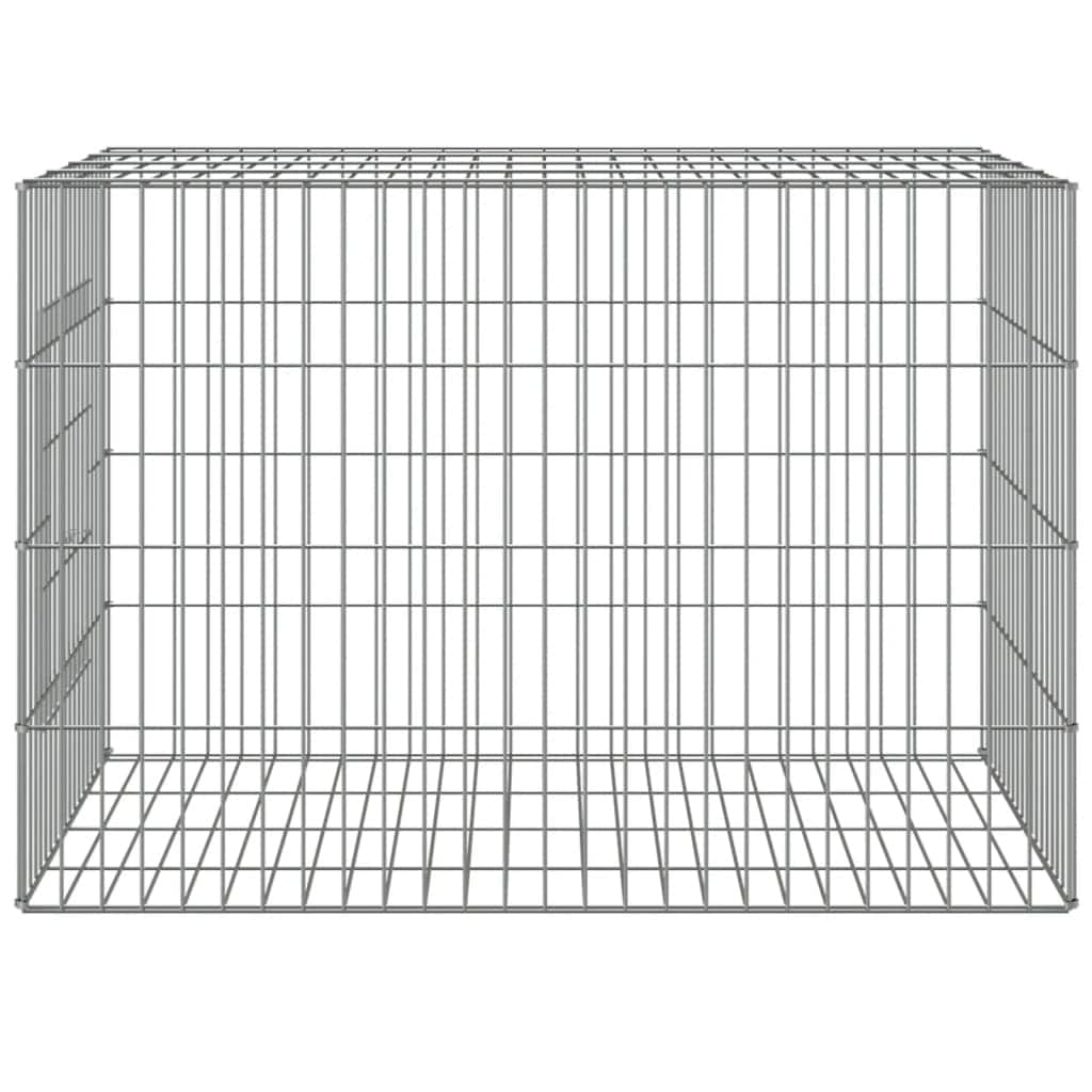 vidaXL 3-Panel Rabbit Cage Animal Hutch Playpen Enclosure Galvanized Iron