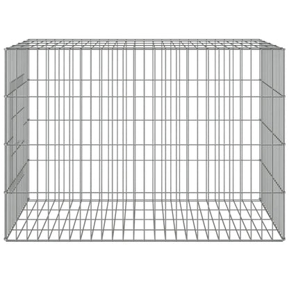 vidaXL 3-Panel Rabbit Cage Animal Hutch Playpen Enclosure Galvanized Iron